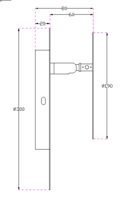 Lampa ścienna  biała 30 cm ST-8371 L