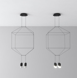 Lampa wisząca -4 czarna 45 cm ST-5961-4