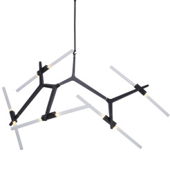 Lampa wisząca -6 czarna ST-1001-6 black
