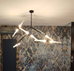 Lampa wisząca -10 czarna ST-1001-10 black