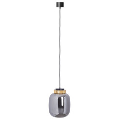 Lampa wisząca  LED szaro złota 25 cm 9969P/A smoky