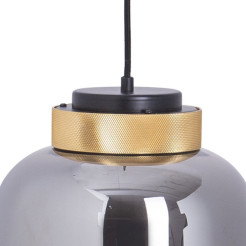 Lampa wisząca  LED szaro złota 25 cm 9969P/A smoky