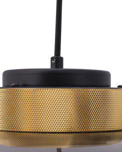 Lampa wisząca  LED szaro złota 25 cm 9969P/A smoky
