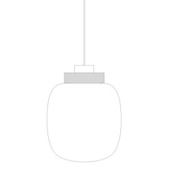 Lampa wisząca  LED szaro złota 25 cm 9969P/A smoky