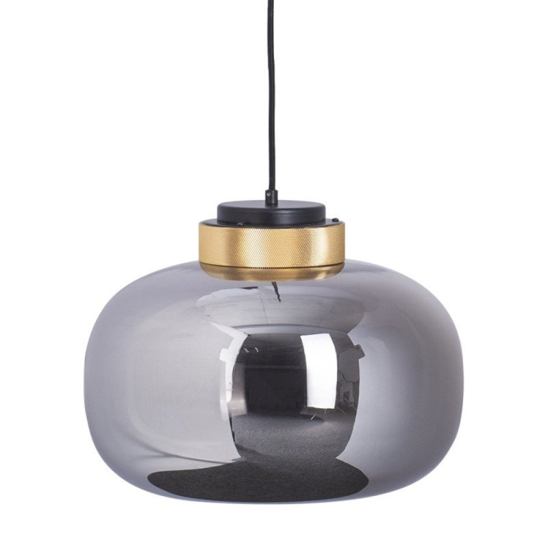 Lampa wisząca  LED szaro złota 35 cm 9969P/B smoky