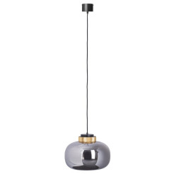 Lampa wisząca  LED szaro złota 35 cm 9969P/B smoky