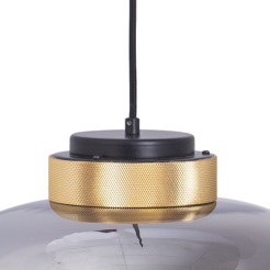 Lampa wisząca  LED szaro złota 35 cm 9969P/B smoky