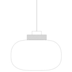 Lampa wisząca  LED szaro złota 35 cm 9969P/B smoky