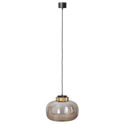 Lampa wisząca  LED bursztynowo złota 35 cm 9969P/B amber