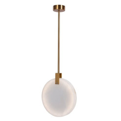 Lampa wisząca MARBLE LED marmurowo złota 24 cm ST-8950-24