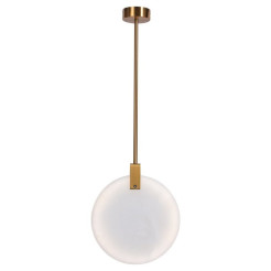 Lampa wisząca MARBLE LED marmurowo złota 24 cm ST-8950-24