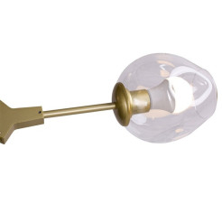 Lampa wisząca -6 złoto transparentna 130 cm ST-1232-6 GOLD transparent