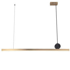 Lampa wisząca  LED złoto czarna 88 cm MD-7014-880
