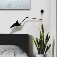 Lampa ścienna -1W czarna 99 cm W8701