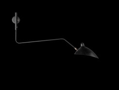 Lampa ścienna -1W czarna 99 cm W8701