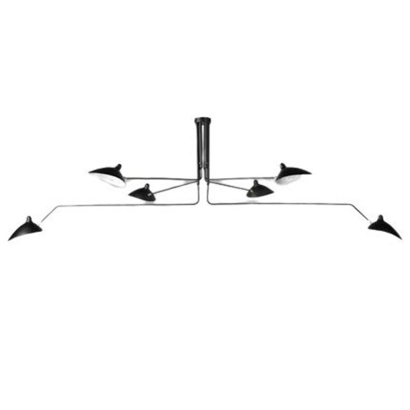 Lampa wisząca -6P czarna 280 cm P8706