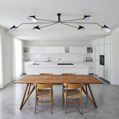 Lampa wisząca -6P czarna 280 cm P8706