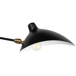 Lampa ścienna -2W czarna 175 cm W8702