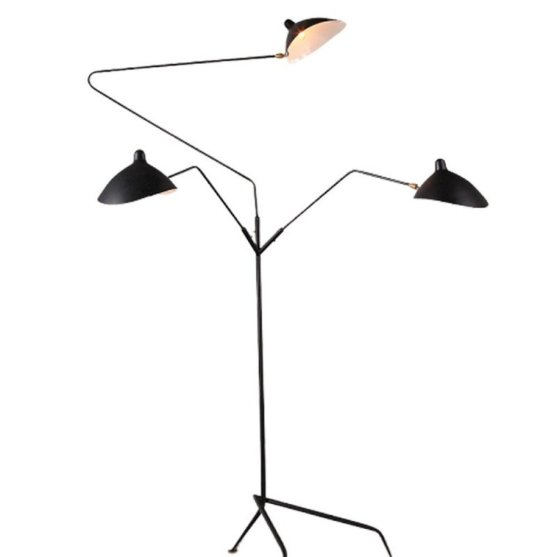 Lampa podłogowa -3F czarna 210 cm F8703