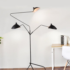 Lampa podłogowa -3F czarna 210 cm F8703