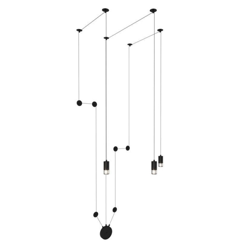 Lampa ścienna -3 WALL czarna XT012-3W