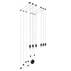 Lampa ścienna -6 WALL czarna XT012-6W
