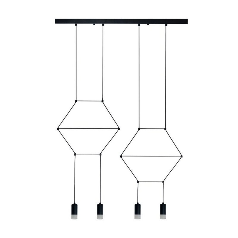 Lampa wisząca -4 LONG czarna 70 cm XT068-4P