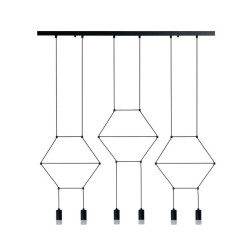 Lampa wisząca -6 LONG czarna 100 cm XT100-6P