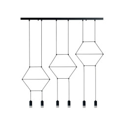 Lampa wisząca -6 LONG czarna 100 cm XT100-6P