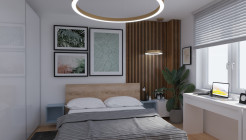 Lampa wisząca  120 LED mosiądz szczotkowany 120 cm ST-8848-120 brass