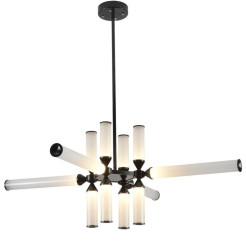Lampa wisząca -12 LED czarna RH115-12P 