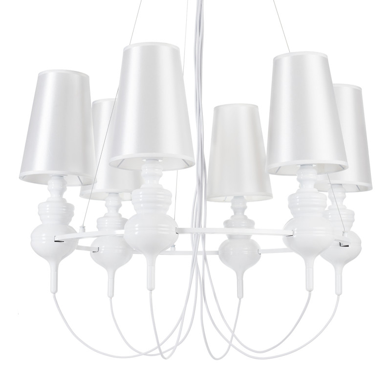 Lampa wisząca -6 biała ST-7105-6S white