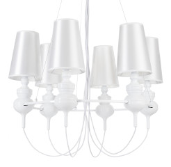 Lampa wisząca -6 biała ST-7105-6S white