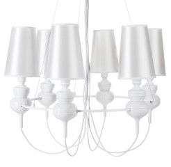 Lampa wisząca -6 biała ST-7105-6S white
