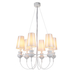 Lampa wisząca -6 biała ST-7105-6S white