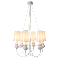 Lampa wisząca -6 biała ST-7105-6S white