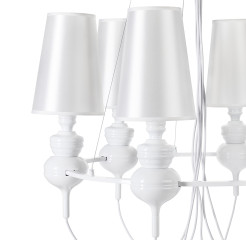 Lampa wisząca -6 biała ST-7105-6S white