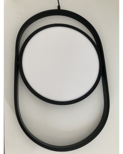 Lampa wisząca ELIPSE L LED czarna 65 cm 60217A-L