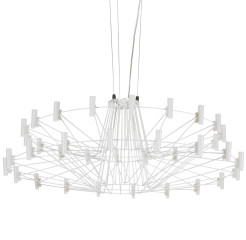 Lampa wisząca  S LED biała 90 cm ST-1644M