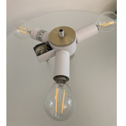 Lampa stołowa  biało - złota MT8872 white