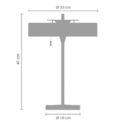 Lampa stołowa  czarno - złota MT8872 black