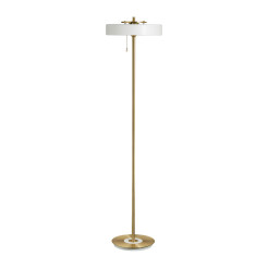 Lampa podłogowa  biało - złota 162 cm MF8872 white
