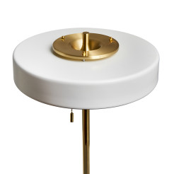 Lampa podłogowa  biało - złota 162 cm MF8872 white