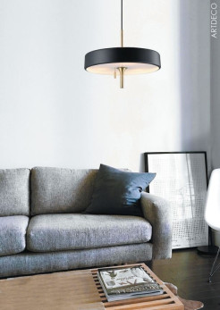 Lampa wisząca  czarno - złota 35 cm MP8872 black