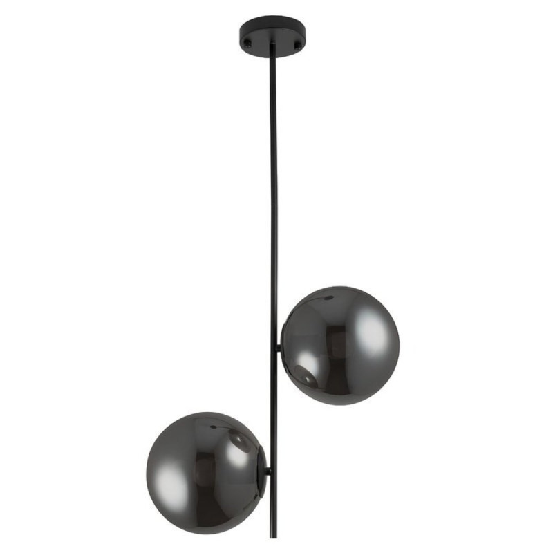 Lampa wisząca -2 czarna przydymiona 44 cm ST-5025-2 SMOKE