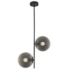 Lampa wisząca -2 czarna przydymiona 44 cm ST-5025-2 SMOKE
