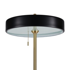 Lampa podłogowa  czarno - złota 162 cm MF8872 black