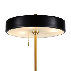 Lampa podłogowa  czarno - złota 162 cm MF8872 black