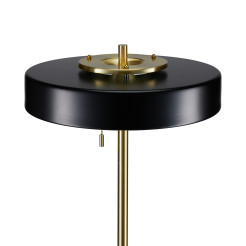 Lampa podłogowa  czarno - złota 162 cm MF8872 black
