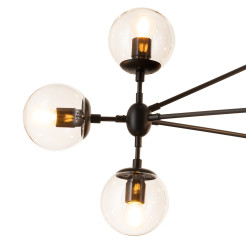 Lampa wisząca transparentno czarna Astrifero 15 ST-9047-15 transparent